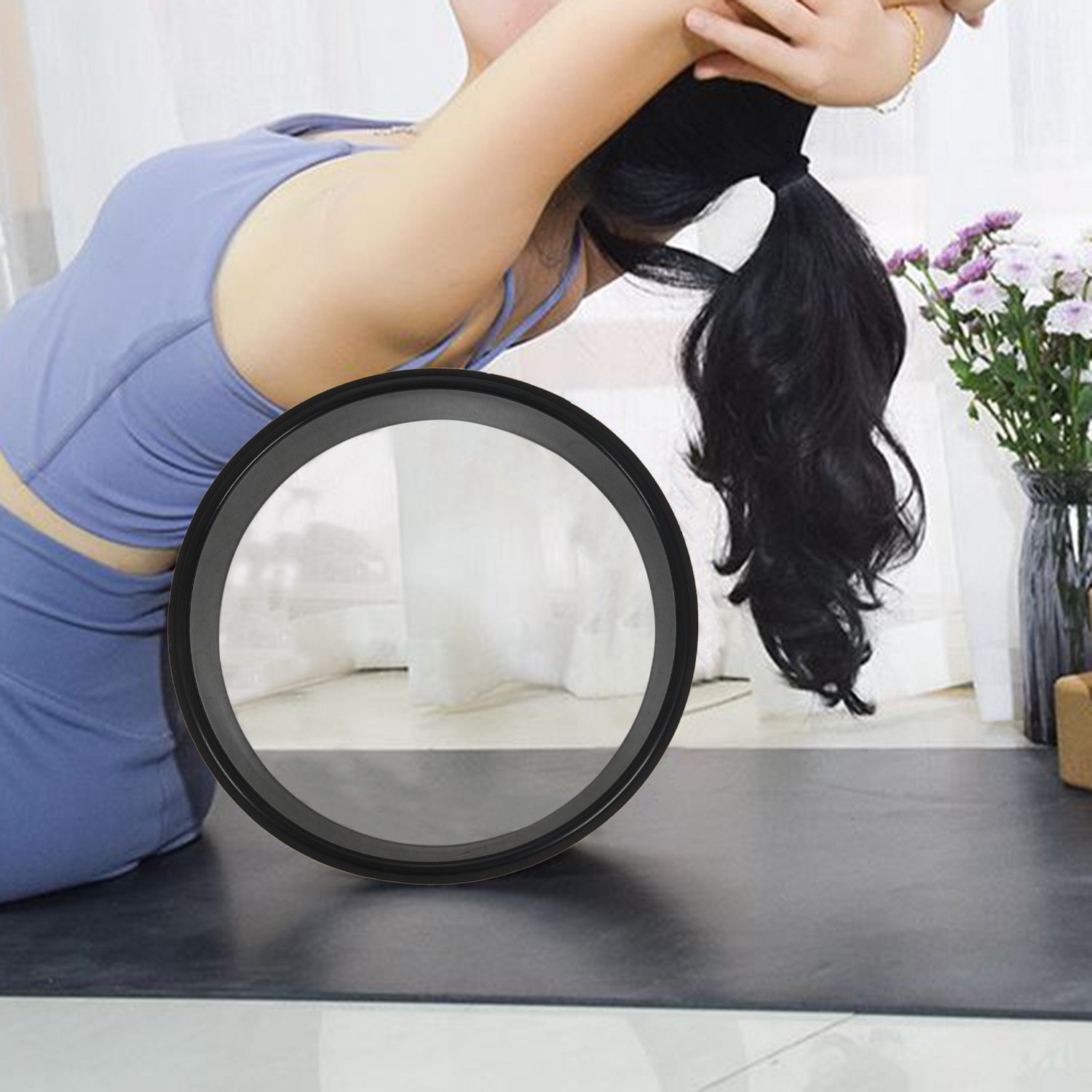 Pilates Yoga Wheel - ABMV-우드 요가 휠 필라테스 및 부처