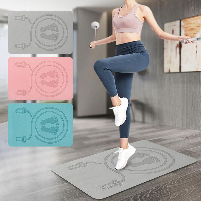 Pilates Yoga Home Workout - 6mm 점프 로프 매트 TPE 소재