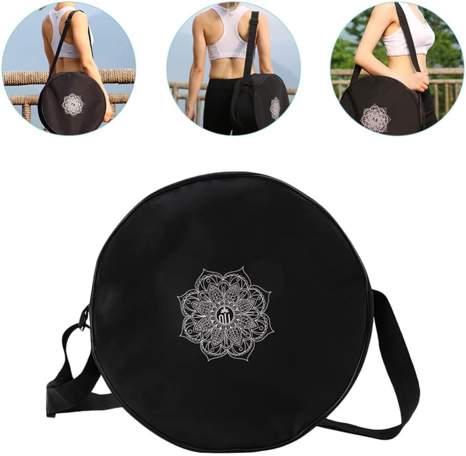 나일론 블랙 만다라 꽃 요가 서클 백, 대용량 더블 지 - Pilates Yoga Wheel 리뷰 및 가격