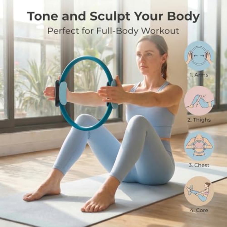 홈짐 필라테스 링 액세서리 세트: 15인치 강철 보강  - Pilates Ring Magic 리뷰 및 가격