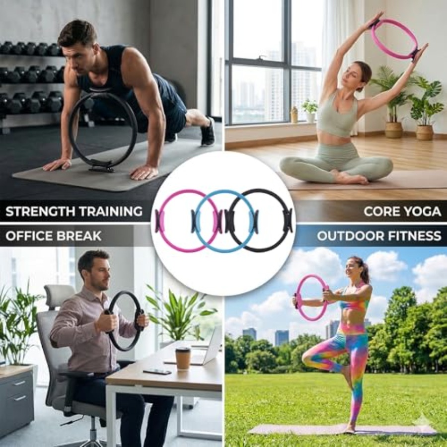 홈짐 필라테스 링 액세서리 세트: 15인치 강철 보강  - Pilates Ring Magic 리뷰 및 가격